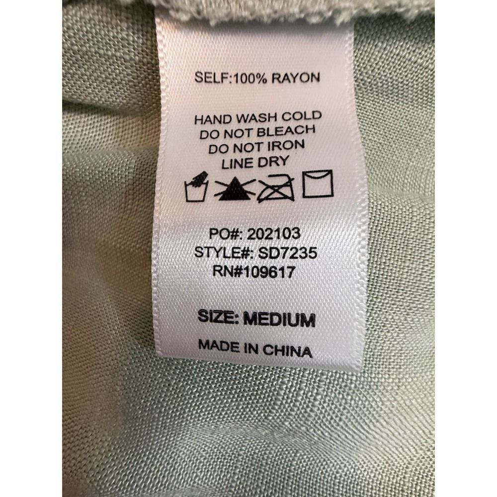 Shinestar Light Green Wide-Leg Jumpsuit – Size Medium - Picture 7 of 9
